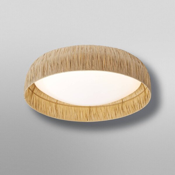 OSRAM Lampa sufitowa LED Decor Bamboo Paper, brązowy / rdzawy, salon / jadalnia, bambus, dworkowy / rustykalny