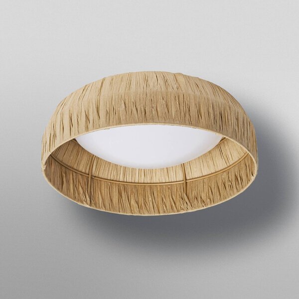 OSRAM Lampa sufitowa LED Decor Bamboo Paper, brązowy / rdzawy, salon / jadalnia, bambus, dworkowy / rustykalny