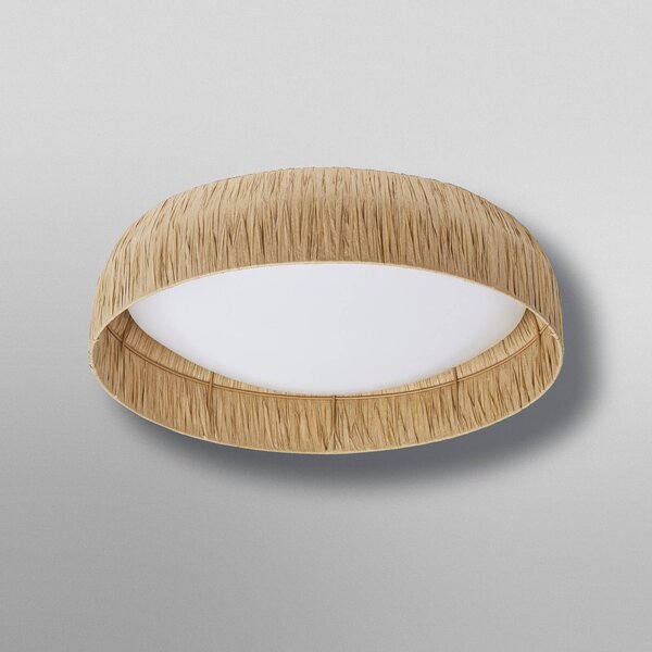OSRAM Lampa sufitowa LED Decor Bamboo Paper, brązowy / rdzawy, salon / jadalnia, bambus, dworkowy / rustykalny