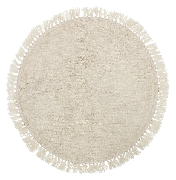 Beżowy wełniany dywan Bloomingville Nature, ⌀ 110 cm