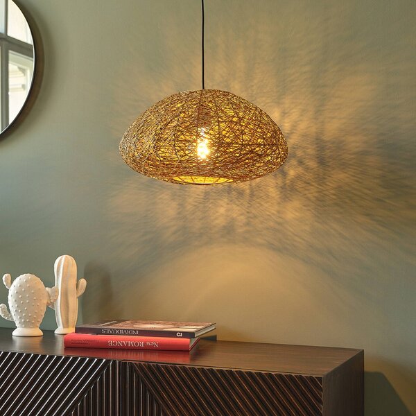 OSRAM Lampa wisząca Decor Paper Drop, możliwość ściemniania, brązowy / rdzawy, salon / jadalnia, papier / lunolit / lunopal, dworkowy / rustykalny