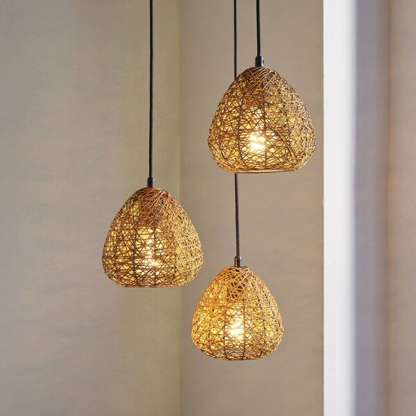 OSRAM Lampa wisząca Decor Paper Drop, możliwość ściemniania, brązowy / rdzawy, salon / jadalnia, papier / lunolit / lunopal, dworkowy / rustykalny