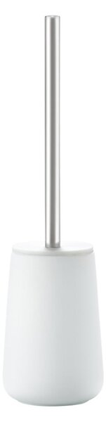 Biała porcelanowa szczotka do WC Nova − Zone