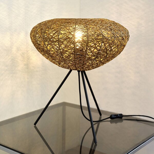 OSRAM Lampa stołowa Decor Paper Drop, brązowy / rdzawy, salon / jadalnia, papier / lunolit / lunopal, dworkowy / rustykalny