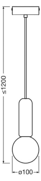 OSRAM Lampa wisząca Decor Concrete Mic, możliwość ściemniania, zielony, salon / jadalnia, beton, nowoczesny