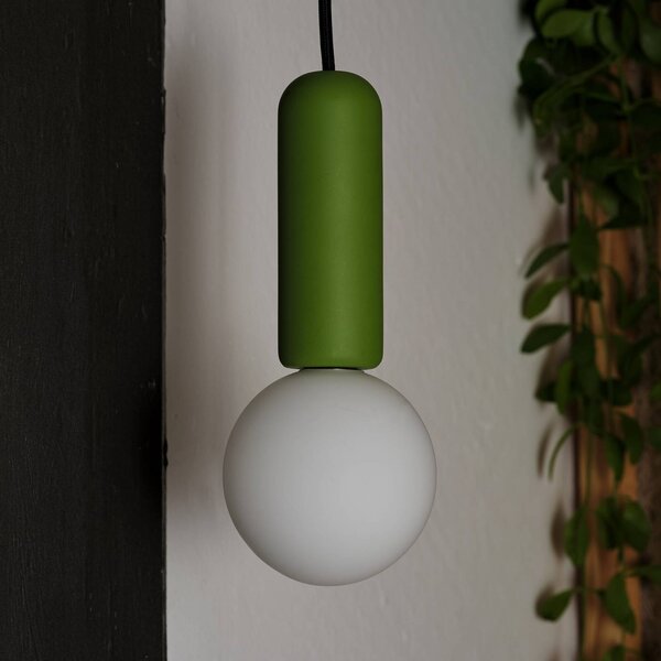 OSRAM Lampa wisząca Decor Concrete Mic, możliwość ściemniania, zielony, salon / jadalnia, beton, nowoczesny