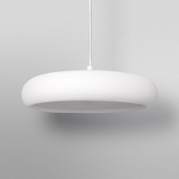 OSRAM Lampa wisząca Decor Plaster Pure, możliwość ściemniania, biały / opal, salon / jadalnia, gips / glina
