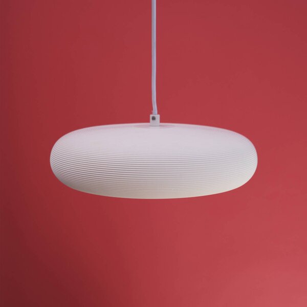 OSRAM Lampa wisząca Decor Plaster Pure, możliwość ściemniania, biały / opal, salon / jadalnia, gips / glina