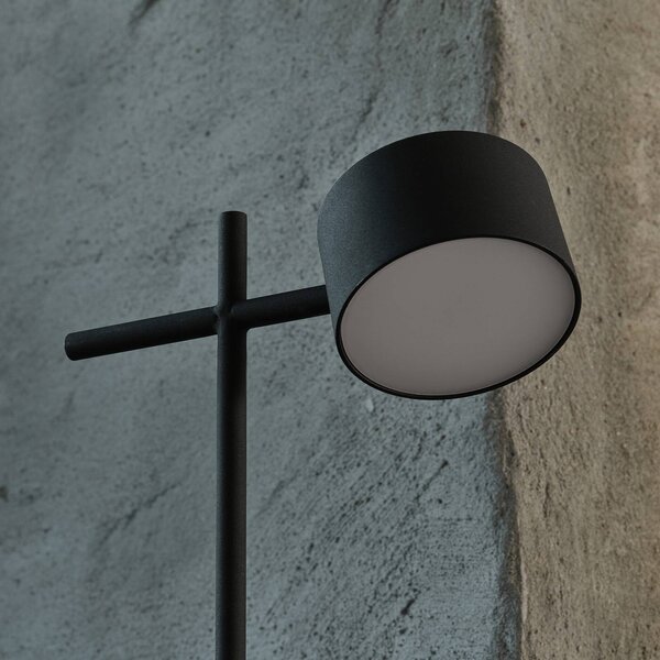 OSRAM Lampa stojąca LED Decor Kyoto, możliwość ściemniania, czarny, salon / jadalnia, aluminium, nowoczesny