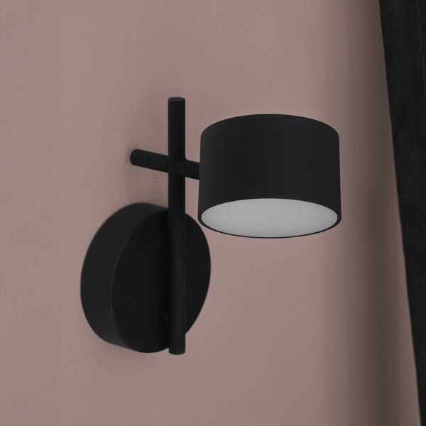 OSRAM Kinkiet LED Decor Kyoto, możliwość ściemniania, czarny, salon / jadalnia, aluminium, nowoczesny