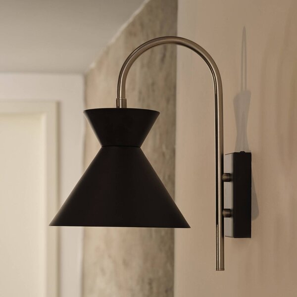 OSRAM Kinkiet Decor Waist, czarny, salon / jadalnia, metal, nowoczesny