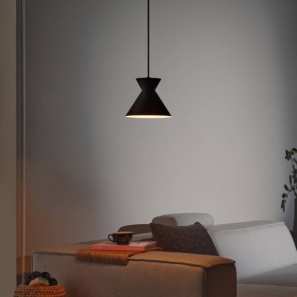 OSRAM Lampa wisząca Decor Waist, możliwość ściemniania, czarny, salon / jadalnia, metal, nowoczesny