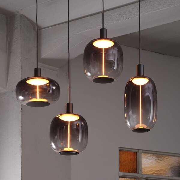 OSRAM Lampa wisząca Decor Needle, możliwość ściemniania, aluminiowy / szary / cynkowy, salon / jadalnia, metal, nowoczesny