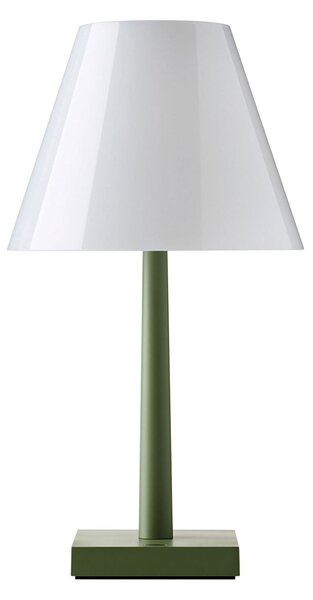 Lampa Stołowa Rotaliana, Dina+, ściemnialny, zielony, salon, metal, design