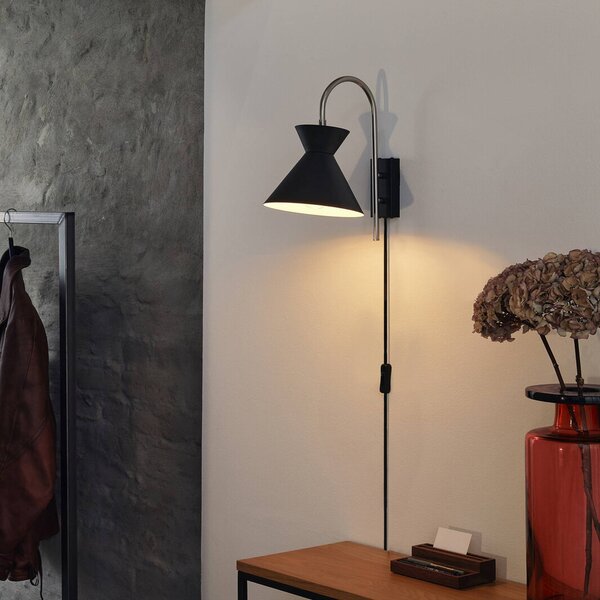 OSRAM Kinkiet Decor Waist, czarny, salon / jadalnia, metal, nowoczesny
