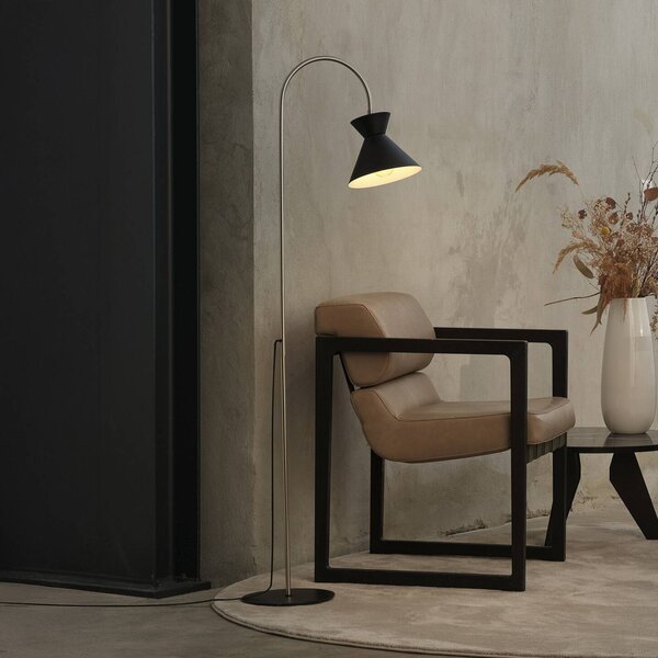 OSRAM Lampa stojąca Decor Waist, czarny, salon / jadalnia, metal, nowoczesny