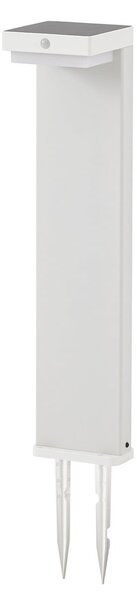 Zewnętrzna Lampa Lindby, Eleazar, ściemnialny, biały, taras, aluminium
