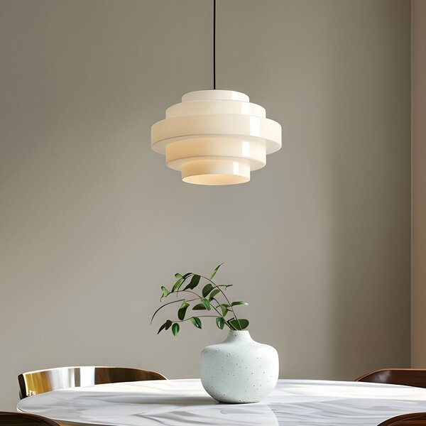 Lampa Wisząca ALDEX, Filo, ściemnialny, biały, jadalnia, szkło, skandynawski