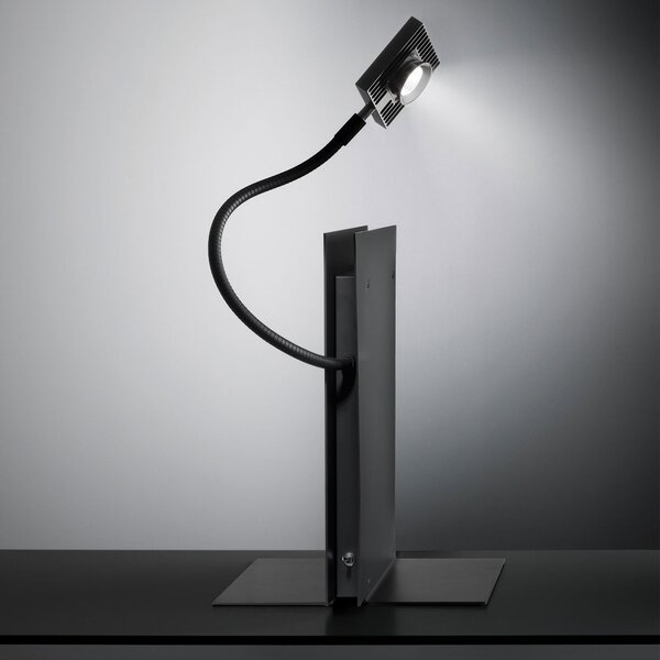 Lampa Stołowa Ingo Maurer, LED´s Oskar, czarny, sypialnia, metal, design