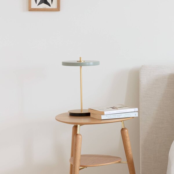 UMAGE Lampa stołowa LED Asteria Move, możliwość ściemniania, zielony, salon / jadalnia, metal, design