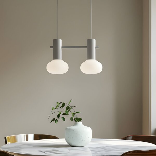 Lampa Wisząca ALDEX, Flo, ściemnialny, szary, salon, metal, design