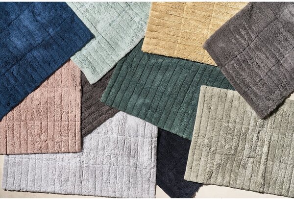 Zielonobeżowy dywanik łazienkowy 80x50 cm Tiles − Zone
