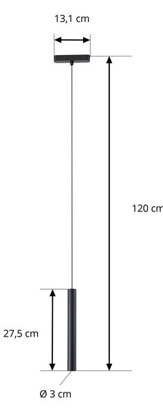 Lampa wisząca LED Lindby Lumaro, czarna, 27 cm, 48 V, ściemniana Lumaro 48V Lindby, możliwość ściemniania, czarny, salon / jadalnia, aluminium, nowoczesny