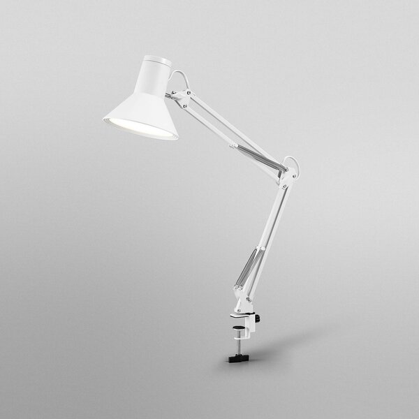 OSRAM Lampa biurkowa LED Office Line Desk Retro Clip, możliwość ściemniania, biały / opal, biuro, metal
