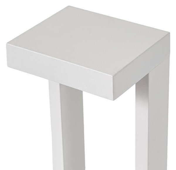 Słupek oświetleniowy LED Lonete Lindby, biały / opal, aluminium, nowoczesny