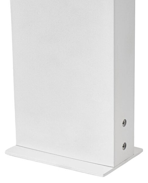 Słupek oświetleniowy LED Lonete Lindby, biały / opal, aluminium, nowoczesny