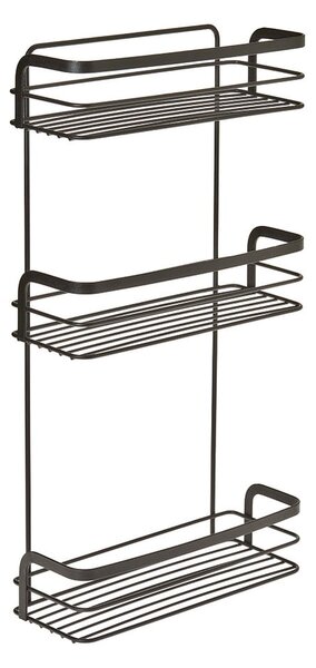 Czarna trzypoziomowa półka łazienkowa Origin - Metaltex