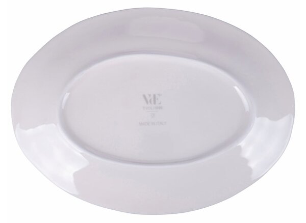 Ceramiczny talerz do serwowania VDE Tivoli 1996 Face to Grey, 38 x 27,5 cm