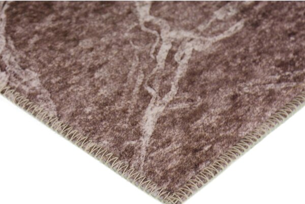 Koniakowo-kremowy dywan odpowiedni do prania 80x50 cm – Vitaus