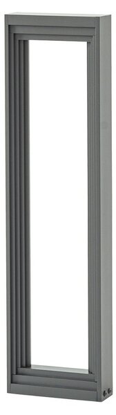 Zewnętrzna Lampa Lucande, Ashkan, szary, metal, nowoczesny