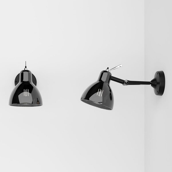Lampa Ścienna Rotaliana, Luxy H0 Glam, ściemnialny, czarny, salon, metal, design
