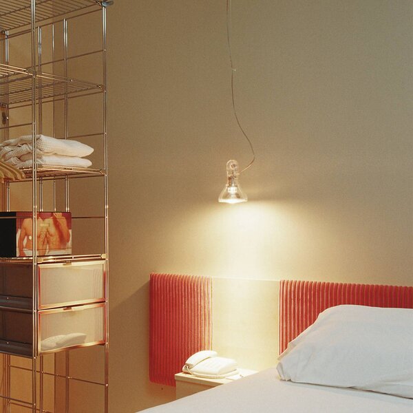 MARSET Lampa wisząca designerska Atlas, przezroczysty / transparentny, salon / jadalnia, tworzywo sztuczne, nowoczesny