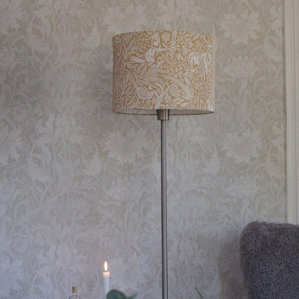 PR Home Lampa stojąca Amy, żółty / pomarańczowy, salon / jadalnia, tkanina / materiał / jedwab