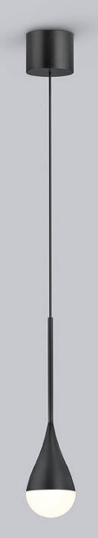 Helestra Lampa wisząca DUC, możliwość ściemniania, czarny, łazienka, aluminium, nowoczesny