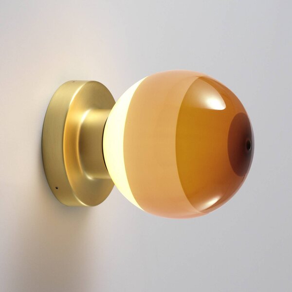 MARSET Kinkiet designerski Dipping Light A2, możliwość ściemniania, mosiężny / złoty, salon / jadalnia, metal, design