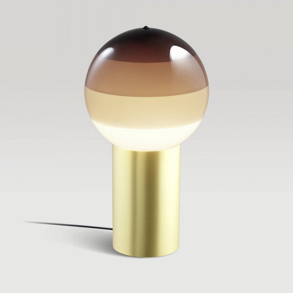 MARSET Lampa stołowa design Dipping Light, brązowy / rdzawy, salon / jadalnia, szkło, design