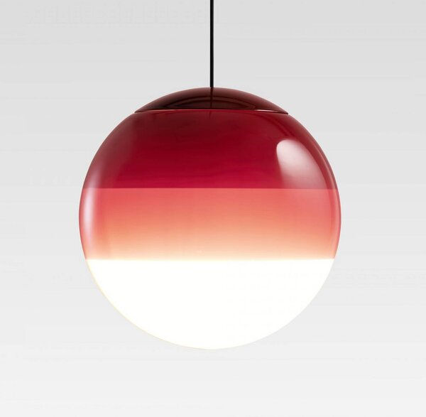 MARSET Lampa wisząca designerska Dipping Light, możliwość ściemniania, czerwony, salon / jadalnia, szkło, design