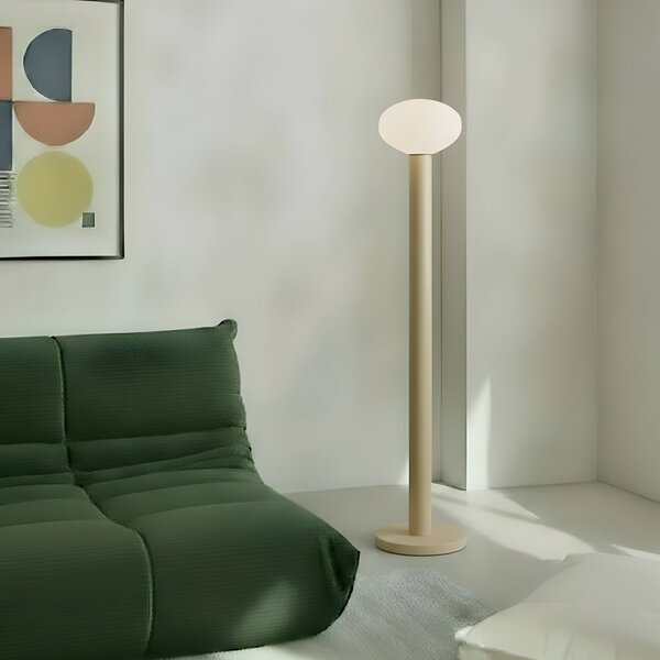 Lampa Podłogowa ALDEX, Flo, beżowy, salon, metal, design