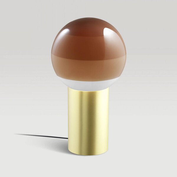 MARSET Lampa stołowa design Dipping Light, kremowy / amber, salon / jadalnia, szkło, design