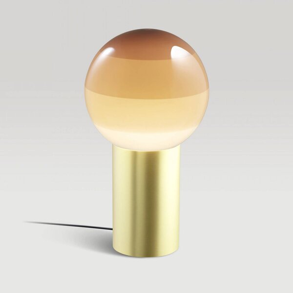 MARSET Lampa stołowa design Dipping Light, kremowy / amber, salon / jadalnia, szkło, design