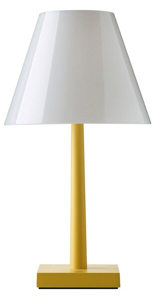Lampa Stołowa Rotaliana, Dina+, ściemnialny, żółty, salon, metal, design