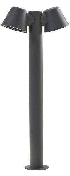 Zewnętrzna Lampa Lindby, Ileyna, ściemnialny, szary, taras, aluminium, nowoczesny