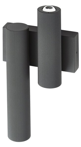 Zewnętrzna Lampa Lucande, Torvian, czarny, taras, metal, nowoczesny
