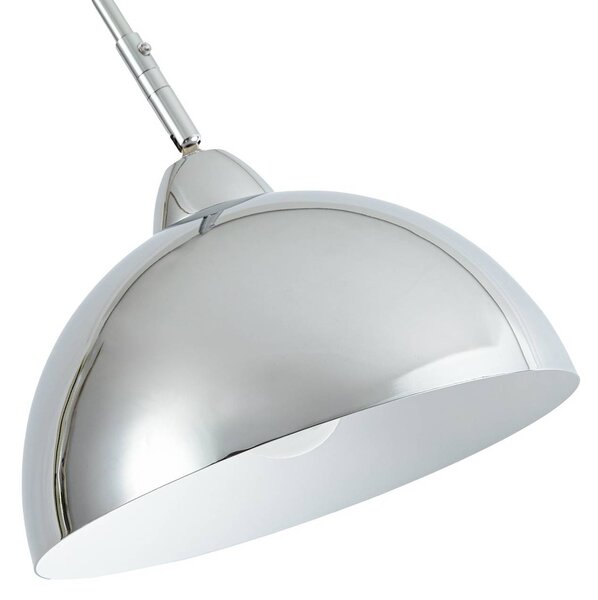 Lampa łukowa - lampa stojąca Tonka Lindby, chromowy / srebrny, salon / jadalnia, metal, nowoczesny