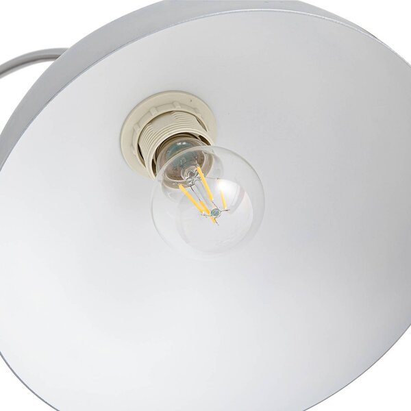 Lampa łukowa - lampa stojąca Tonka Lindby, chromowy / srebrny, salon / jadalnia, metal, nowoczesny