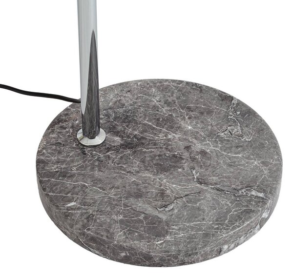 Lampa łukowa - lampa stojąca Tonka Lindby, chromowy / srebrny, salon / jadalnia, metal, nowoczesny